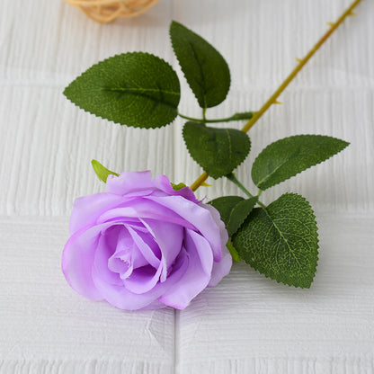 Single flannel artificial flower