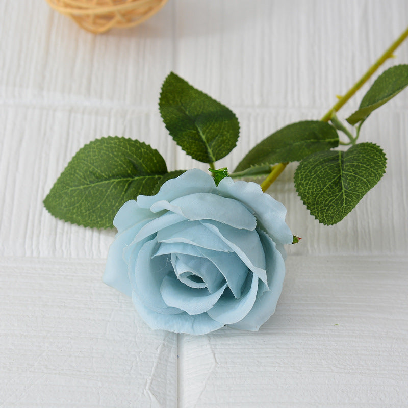 Single flannel artificial flower