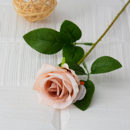 Single flannel artificial flower