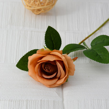 Single flannel artificial flower
