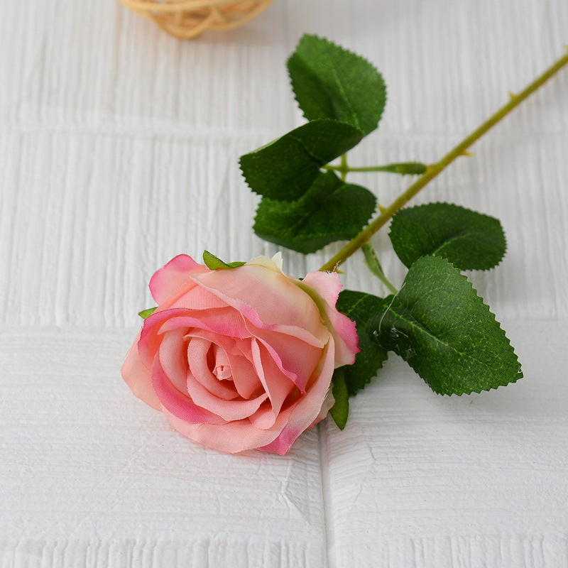 Single flannel artificial flower