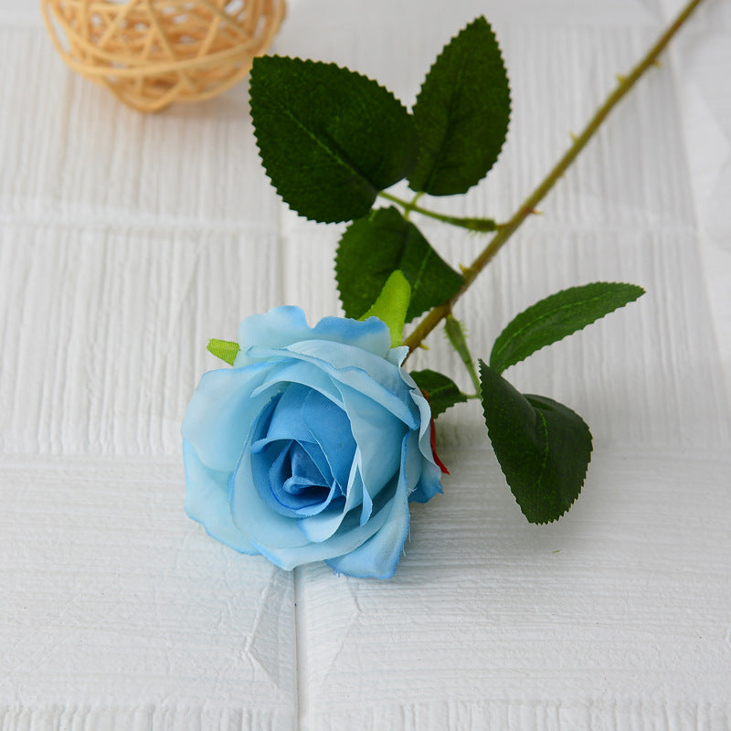 Single flannel artificial flower