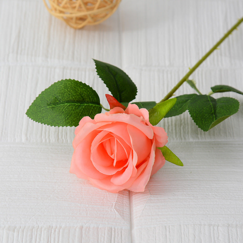 Single flannel artificial flower