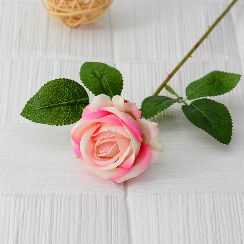 Single flannel artificial flower