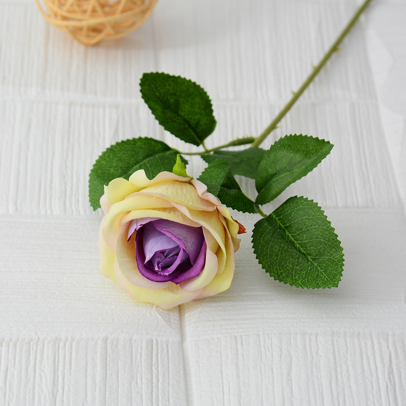 Single flannel artificial flower