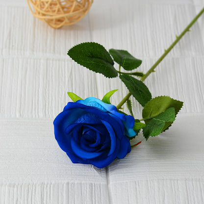 Single flannel artificial flower