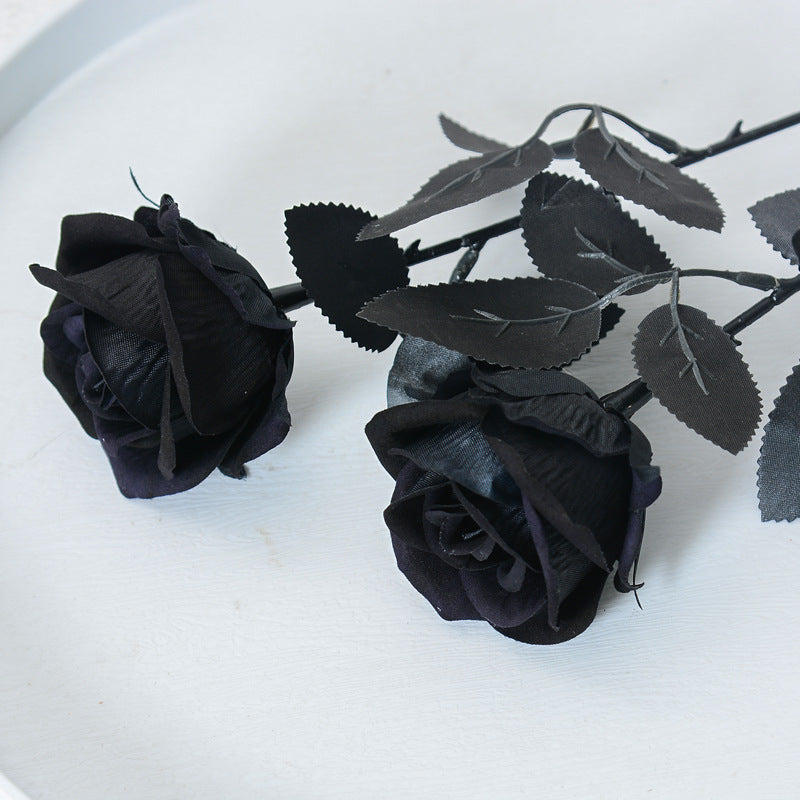 Single flannel artificial flower