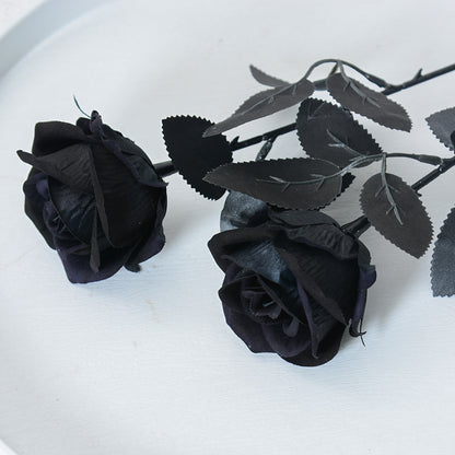 Single flannel artificial flower