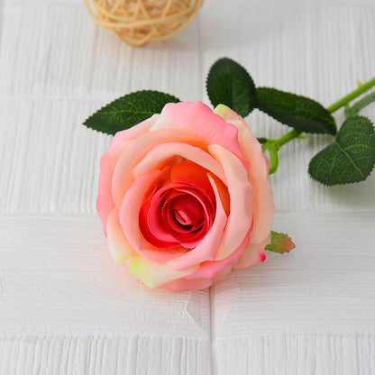 Single flannel artificial flower
