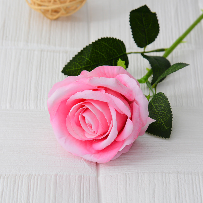 Single flannel artificial flower