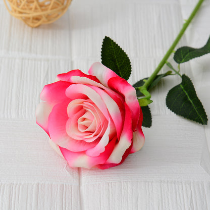 Single flannel artificial flower