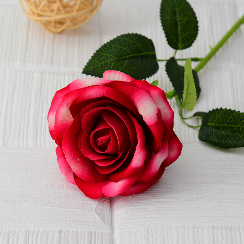 Single flannel artificial flower