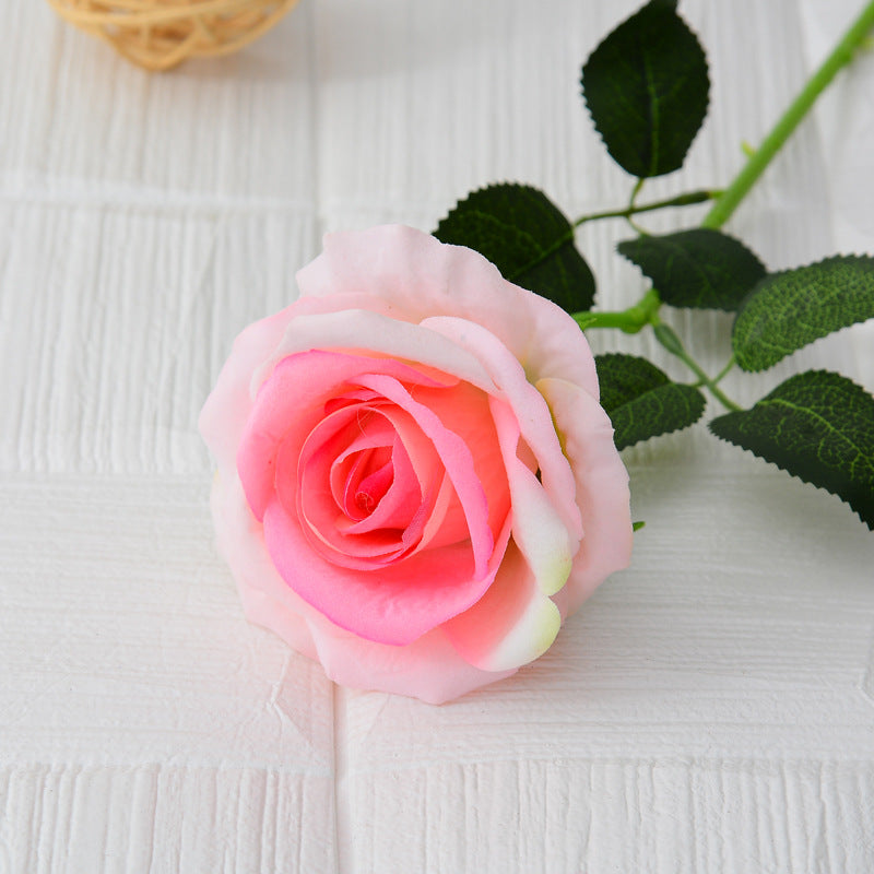 Single flannel artificial flower