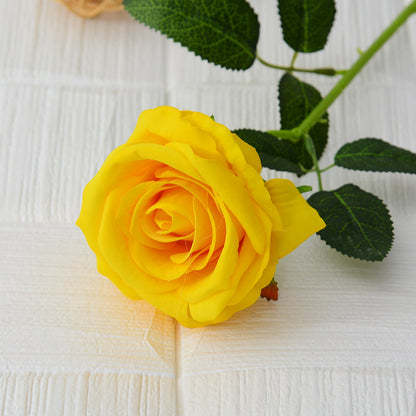 Single flannel artificial flower
