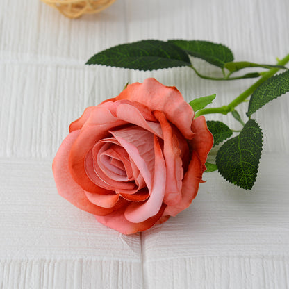 Single flannel artificial flower
