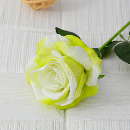 Single flannel artificial flower