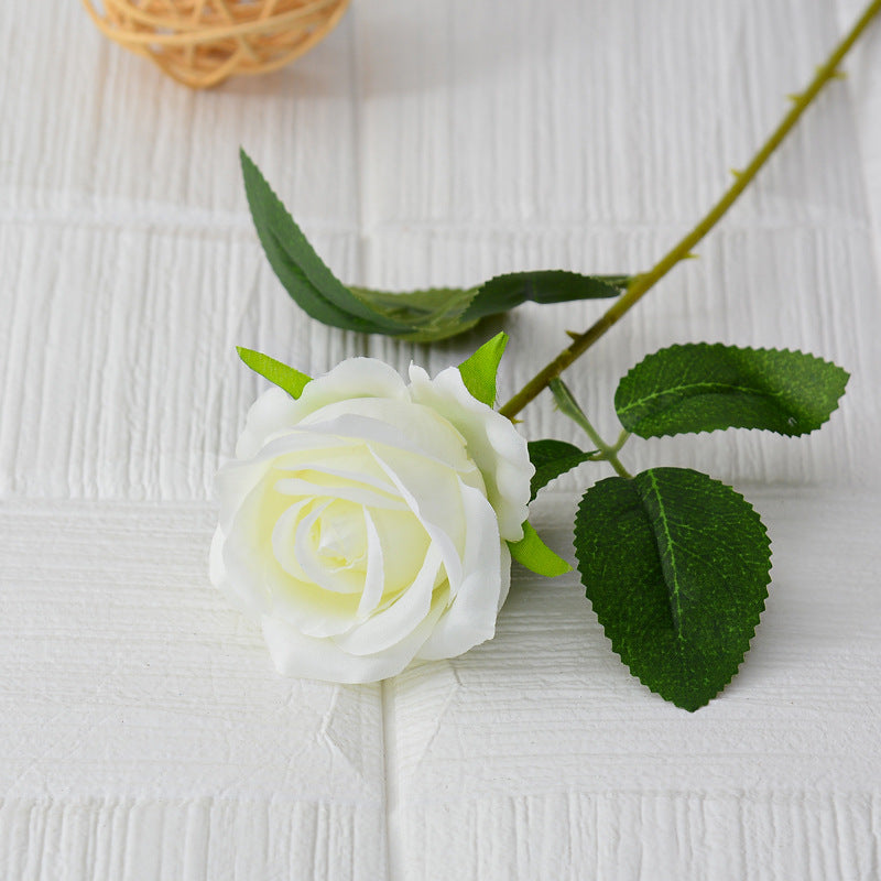Single flannel artificial flower