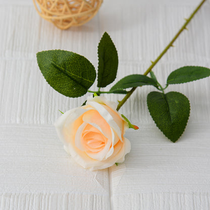 Single flannel artificial flower