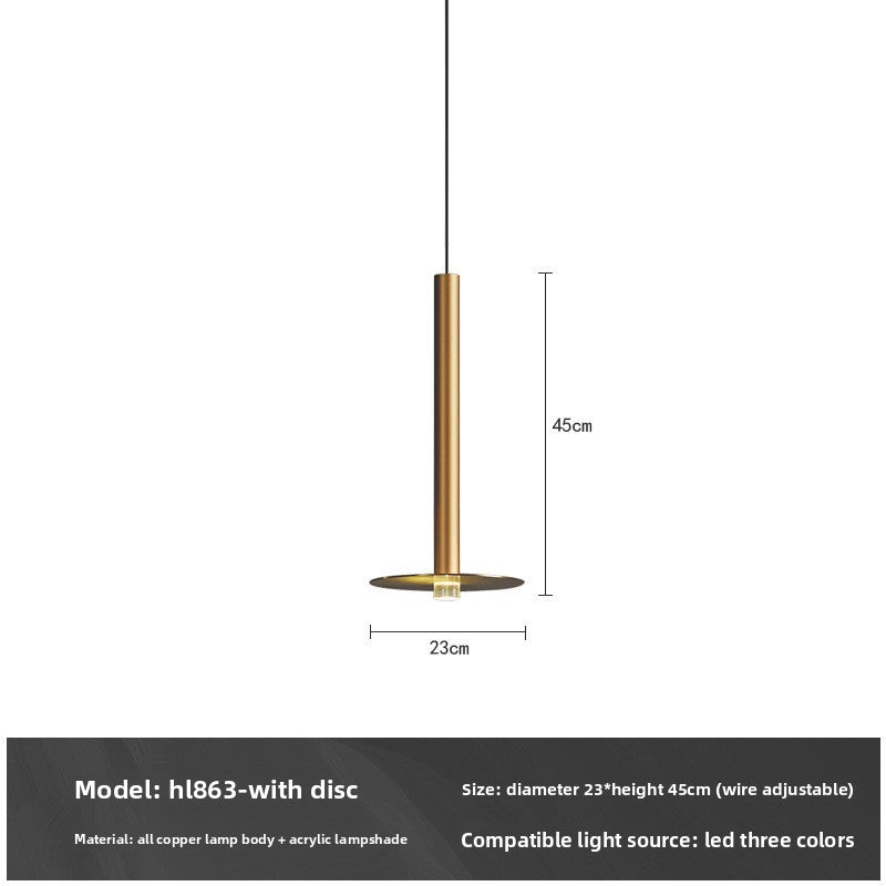 Single-head small chandelier