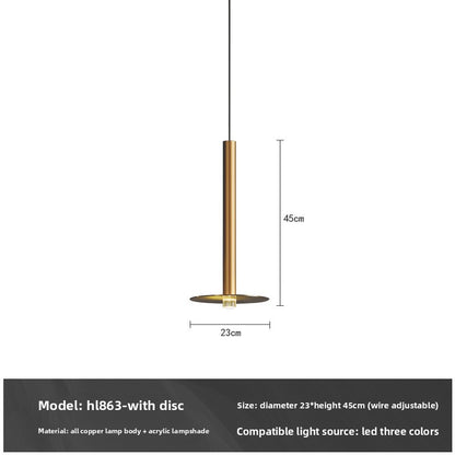 Single-head small chandelier