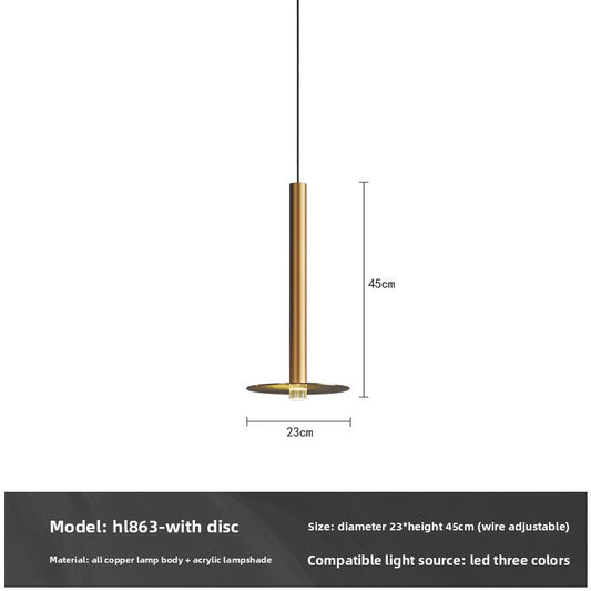 Single-head small chandelier