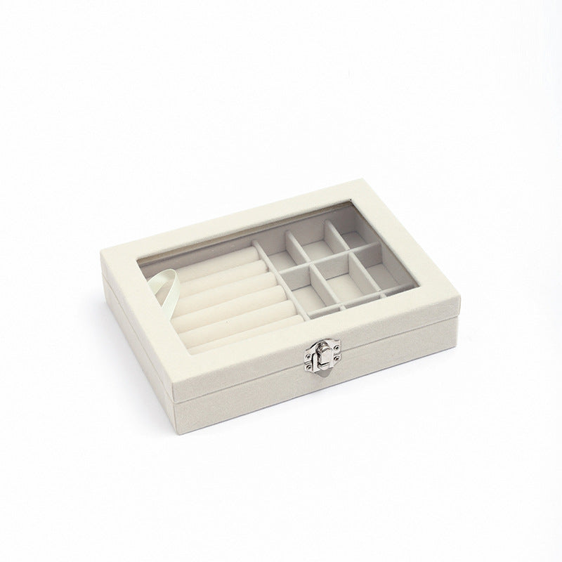 Single-layer velvet storage box