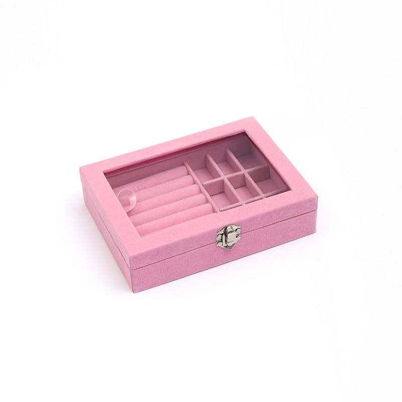 Single-layer velvet storage box
