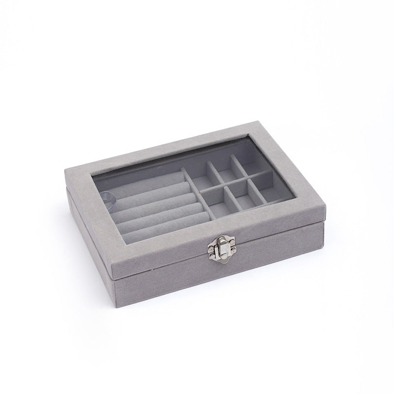 Single-layer velvet storage box