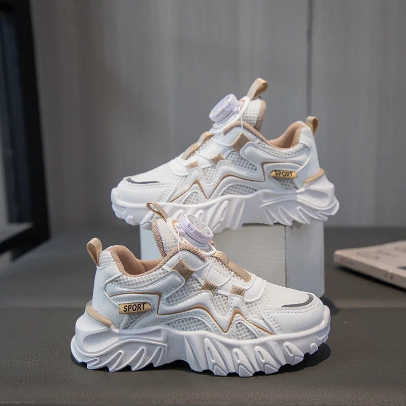 Single-mesh breathable children's shoes