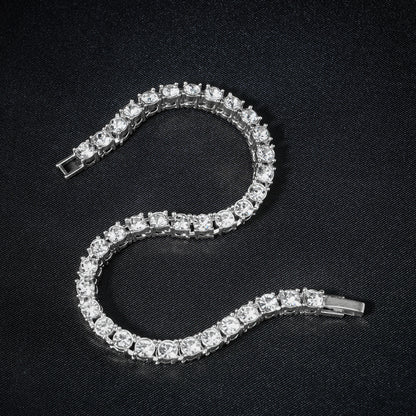 Single-row diamond necklace