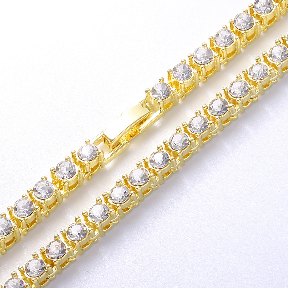 Single-row diamond necklace