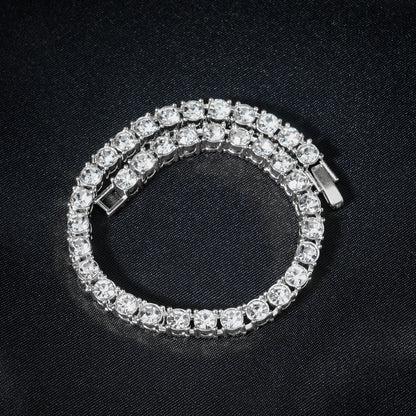Single-row diamond necklace