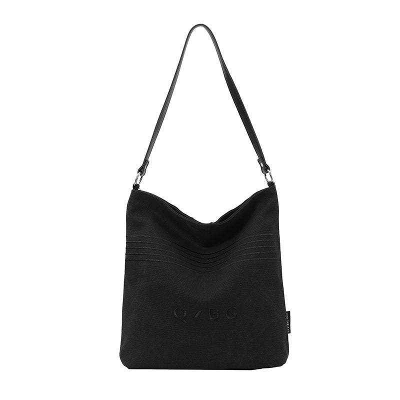 Single-Shoulder Bag with Stripes