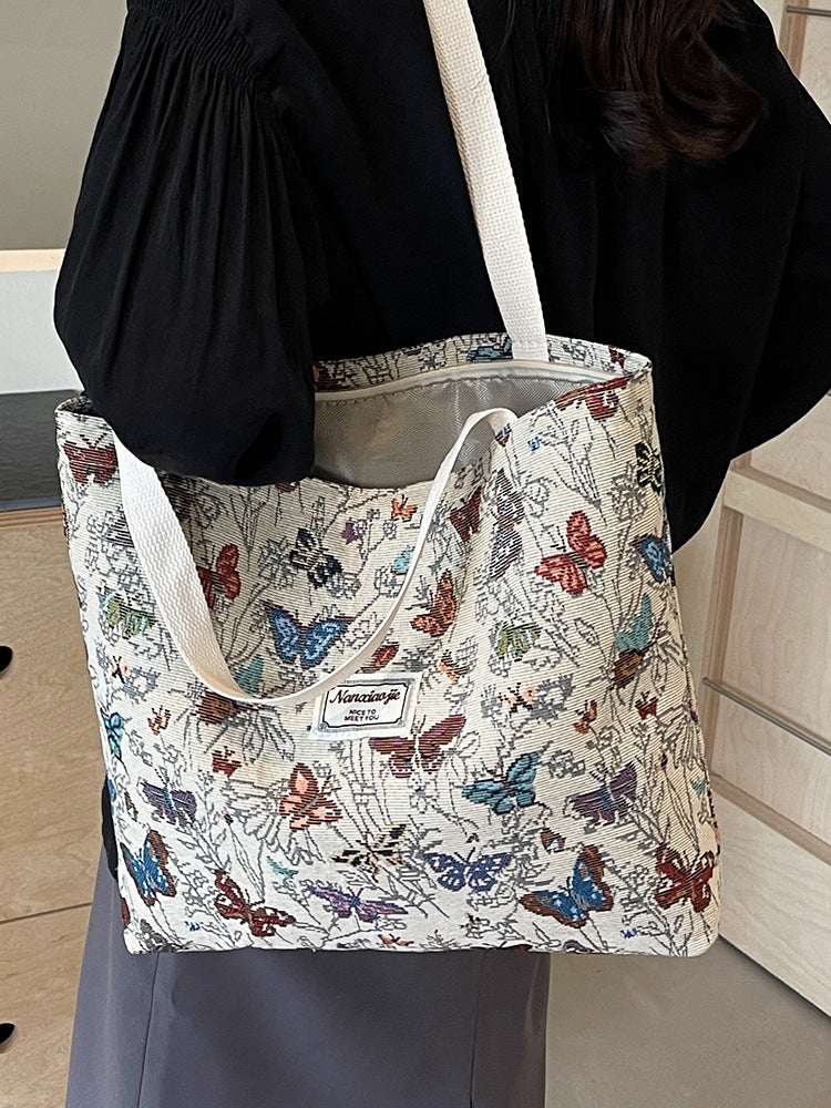 Single-shoulder canvas bag