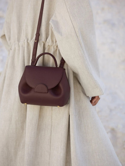 Single-shoulder crossbody leather women's bag