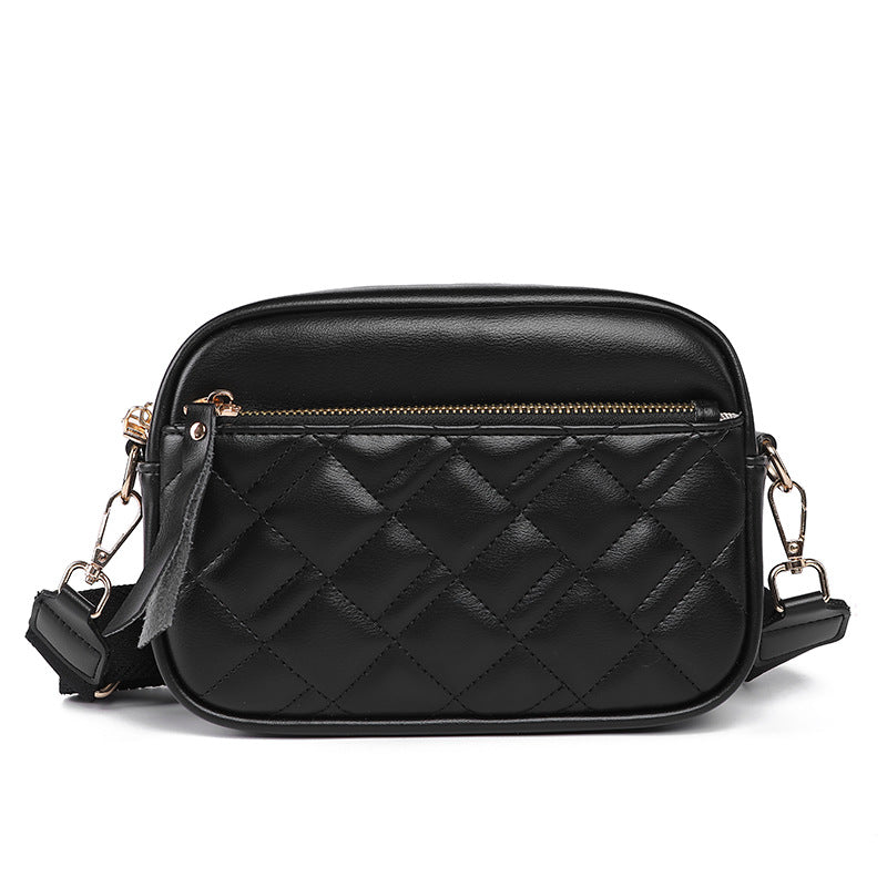 Single-shoulder diamond-shaped small square bag