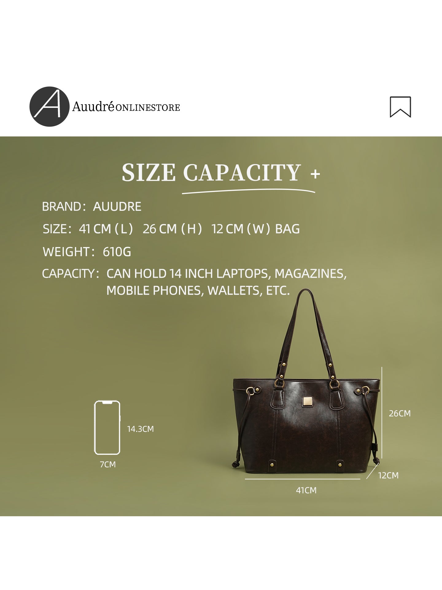 Single-shoulder tote bag