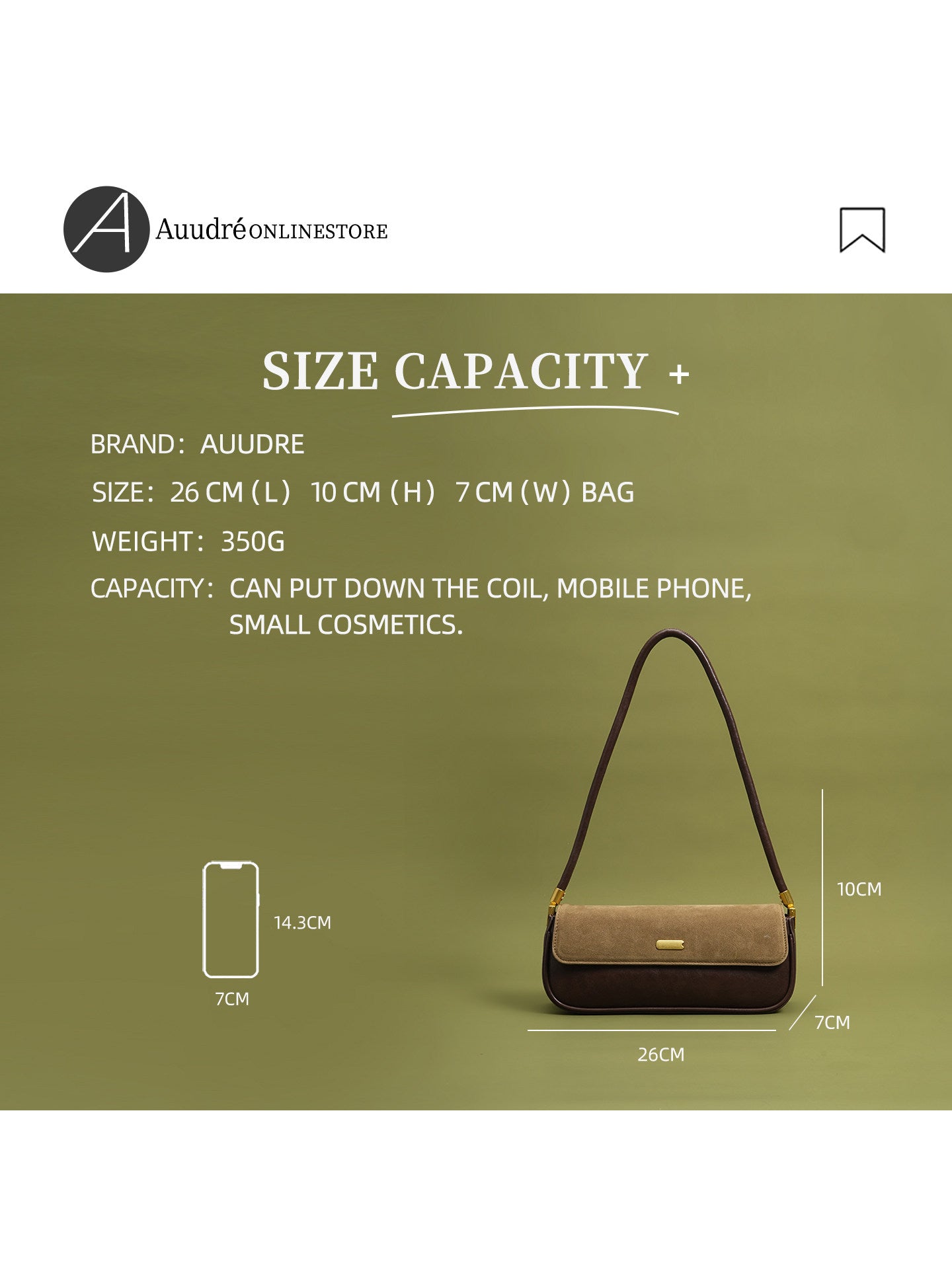 Single-shoulder underarm bag