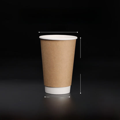 Single-use hollow paper cup