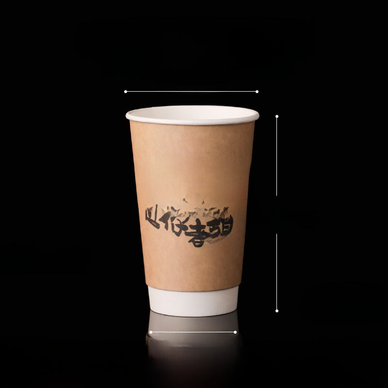 Single-use hollow paper cup