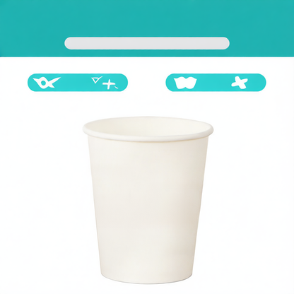 Single-use hollow paper cup
