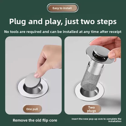 Sink drain strainer plug