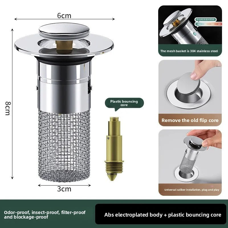 Sink drain strainer plug