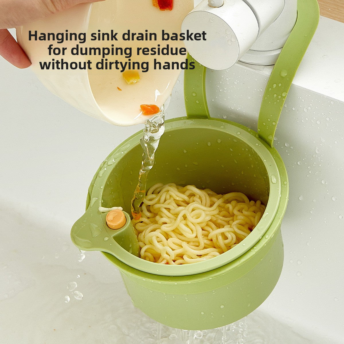 Sink draining basket