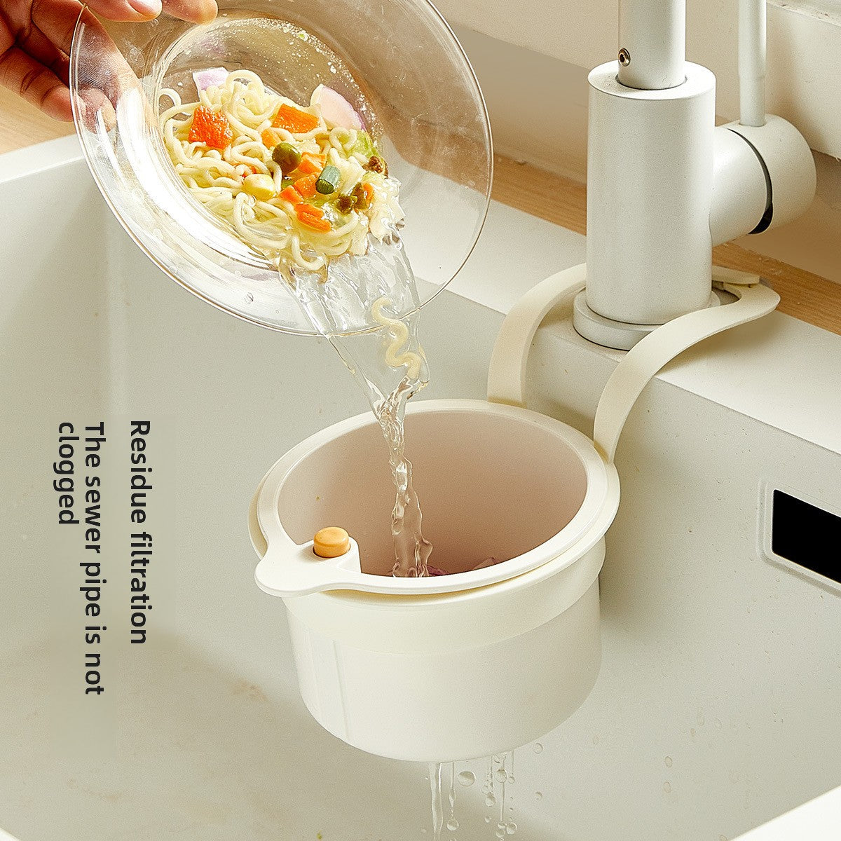 Sink draining basket
