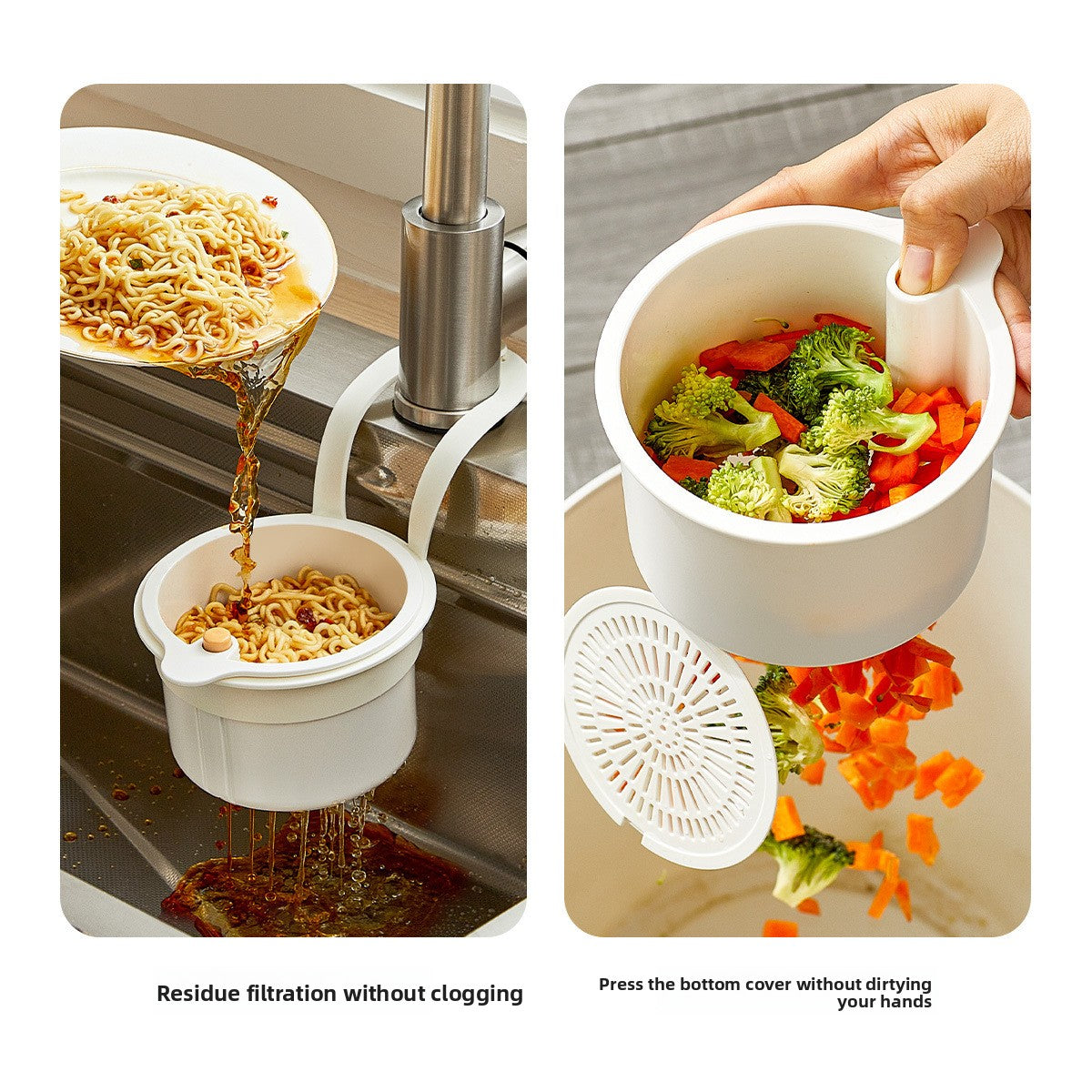 Sink draining basket