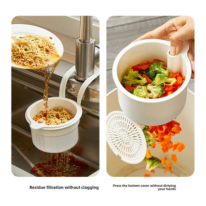 Sink draining basket