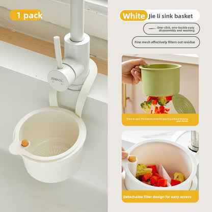 Sink draining basket