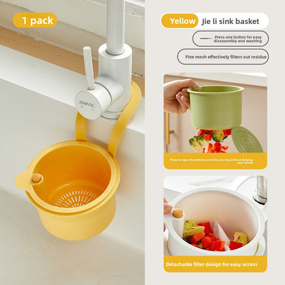 Sink draining basket