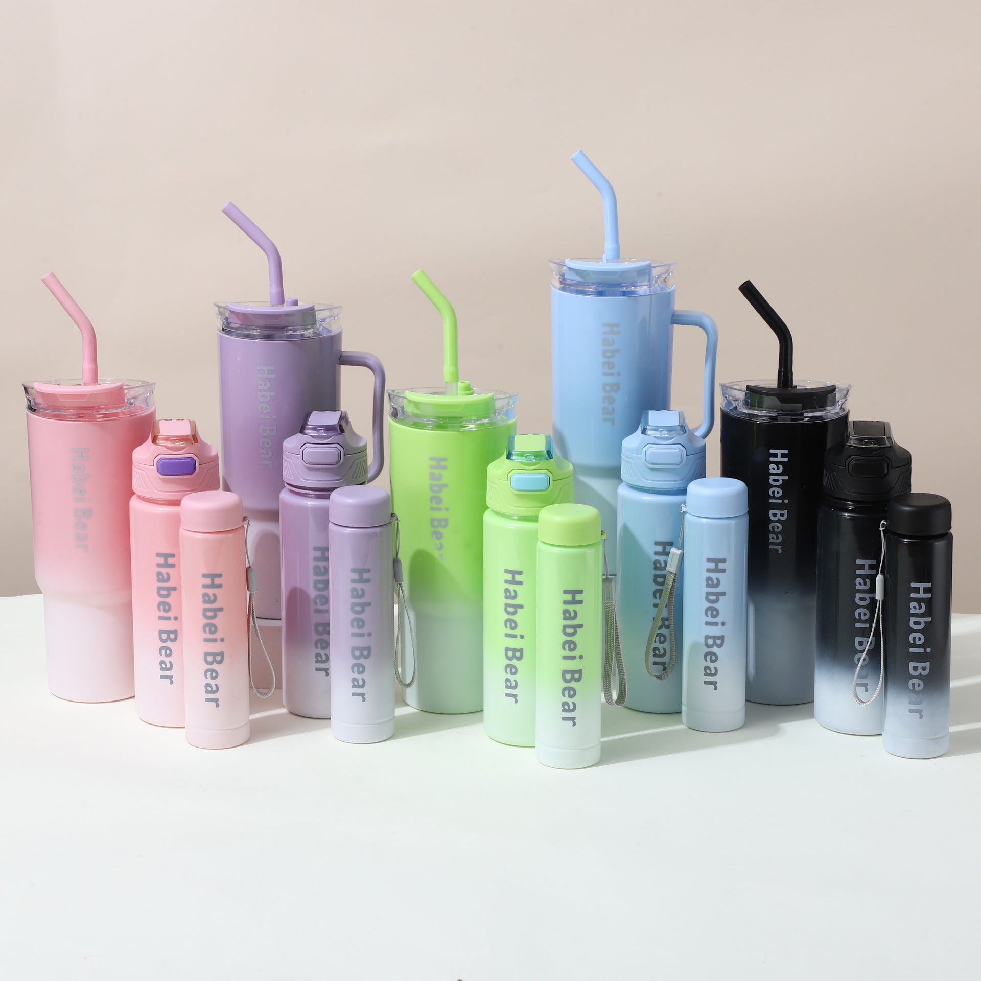 Sip cup three-piece set water bottle